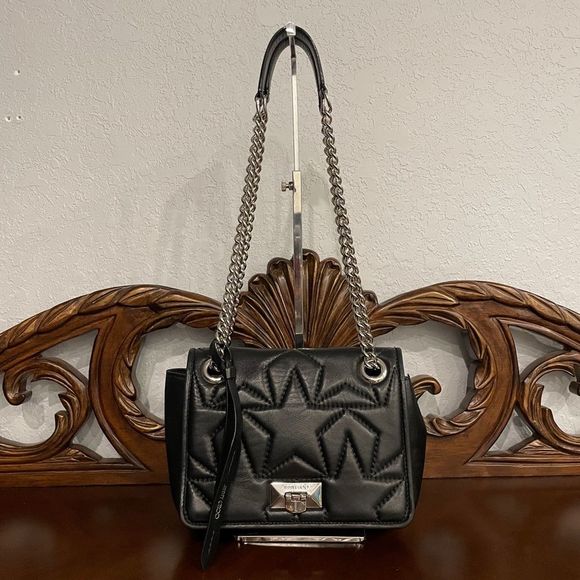 SOLD Jimmy Choo Stars Medium Helia Shoulder Crossbody Leather Bag - Picture 1 of 15